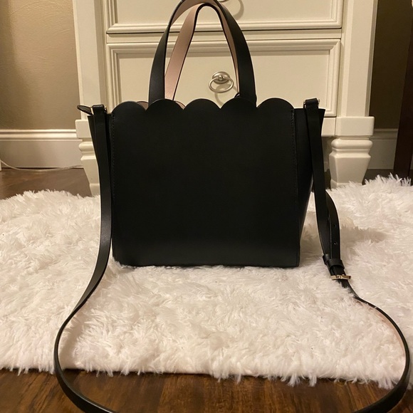 Kate Spade ♠️ Satchel Black with Zip Top - Picture 2 of 7